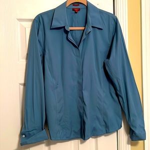 Talbots size 14 wrinkle resistant button down